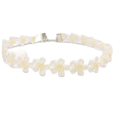 Imagem de caiyao Pingente de folha de girassol colorido feito à mão com corrente clavicular ajustável, joia elegante para mulheres e meninas, Metal, metal