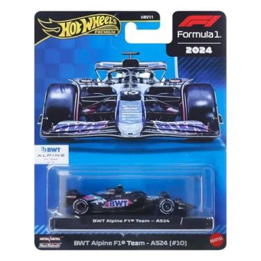 Imagem de Carrinho Hot Wheels Premium Formula 1 2024 - BWT Alpine F1 Team - A524 (#10) - JBM21