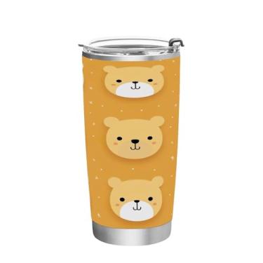 Imagem de Wassud Copo de 350 ml com tampa e canudo de parede dupla de aço inoxidável com isolamento térmico para bebidas frias e quentes