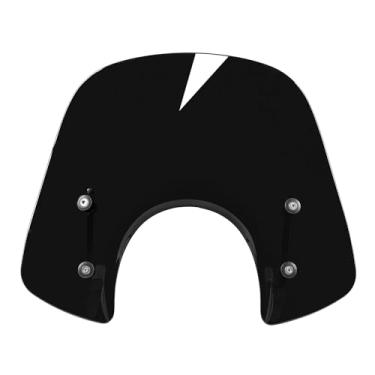 Imagem de Lorababer Scooter Bikes para LX 50 125 150 Para-brisas Redondo Farol Dianteiro Carenagem Viseira Defletor de Vento para Piaggio Vespa LX50 LX125 LX150 GT200 GTS250 GTS300 (Smoke)