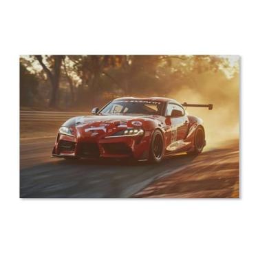 Imagem de HouLaiZhe Drift Car Sup Jdm Pôsteres de poeira de carro tela estética decoração de sala de parede impressões de parede sala de galeria decoração de parede para quarto sala de estar escritório 11 x 17