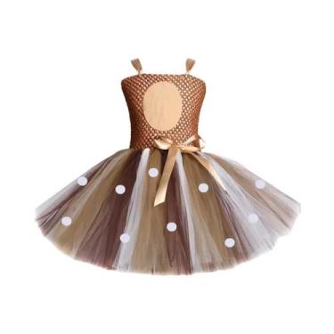 Imagem de Fantasia De Rena Para Meninas, Vestido Tutu De Natal, Roupas Para Fest