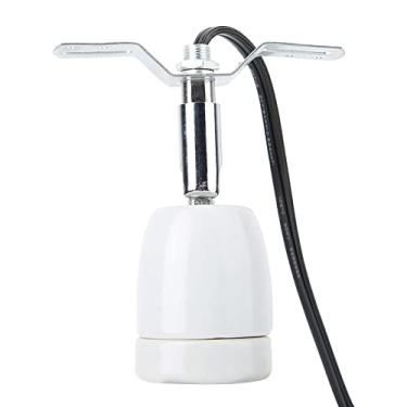 Imagem de Yosoo Health Gear - Suporte de lâmpada base E27 para répteis, suporte ajustável de 300W, metal sólido e cerâmica, soquete giratório para réptil, lagarto, tartaruga e outros animais de estimação