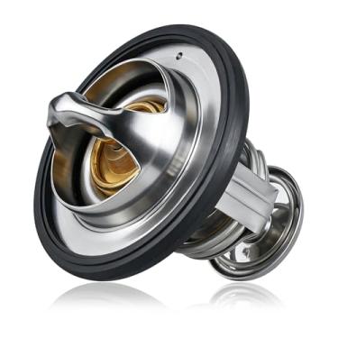 Imagem de SWQS Termostato para carro, termostato de motor de substituição automotiva, termostato de refrigeração de alto desempenho com junta compatível com Honda Civic CRV CRZ, substitui #19301-PAA-306, 19301