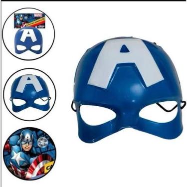 Imagem de Kit 4 Máscaras Heróis Marvel  Homem-Aranha, Homem de Ferro, Hulk e Cap