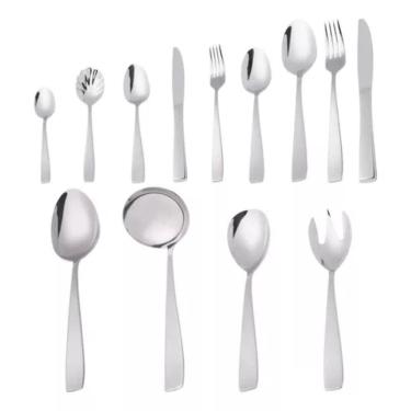 Imagem de Faqueiro 101 Peças De Aço Inox Com Caixa Litografada Viena Prateado Wolff