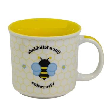 Imagem de Zonacriativa – Caneca Tom Abelhinha 350ml em Cerâmica Importada | Design Divertido | Presente Criativo e Colecionável