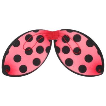 Imagem de Toddmomy Foldable Ladybug Wings for Performance Material Red Insect Costume Accessory for Dress Up Portable and Lightweight Wings Cosplay Party Halloween Skill Development Random Color