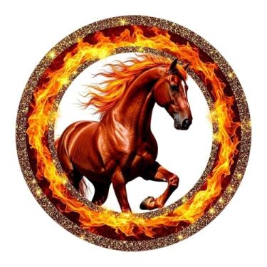 Imagem de ＫＬＫＣＭＳ Decoração de geladeira com tema do Ano do Cavalo, adesivo de geladeira com animais para decoração de casa, cozinha, para crianças e adultos, mapas, Style C