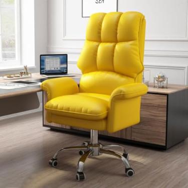 Imagem de AkosOL Cadeiras de mesa de escritório, cadeira de jogos, cadeiras de encosto alto para sala de estar, cadeira giratória com rodas, cadeira comt gonômica, assento elevatório, poltrona, suporte lombar