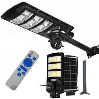 Imagem de Luminaria Camera Solar Refletor 2 em 1 App Celular Controle Remoto Sen