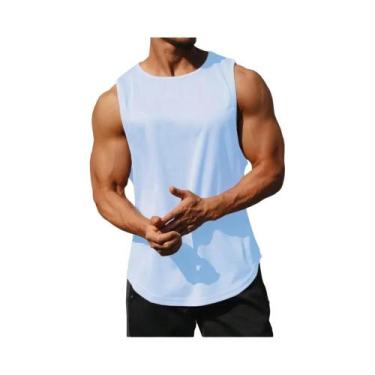 Imagem de Camiseta Sem Mangas Para Academia Masculina De Secagem Rápida, T-Shirt