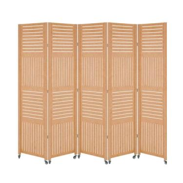 Imagem de 5 Biombo Painel Repartido Divisoria de Ambiente Com Rodinha Decoração Rodizio (Horizontal Vertical)