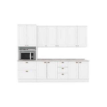 Imagem de Cozinha Modulada Henn Americana Henn 7 Peças C5P63 Branco