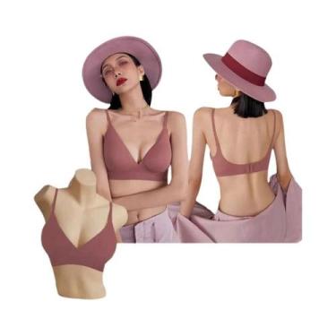 Imagem de Sutiã Sem Costura Sexy Para Mulheres, Com Decote Em V Profundo, Alças 