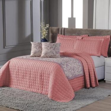 Imagem de Decoração Quarto Elegante Cobre Leito Colcha + Peseira + Capa de Almof