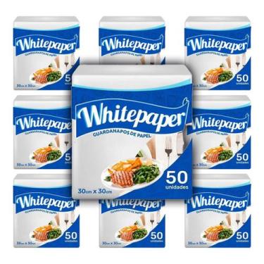 Imagem de Guardanapos de Papel 30x30 Folha Simples 500 Uni White Paper