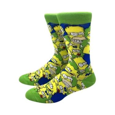 Imagem de Meias De Skate Unissex De Algodão Com Estampa De Anime Harajuku, Meias