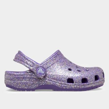 Imagem de Sandália Crocs Infantil Classic Fantasy Glitter Clog K-Unissex