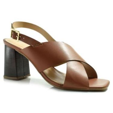 Imagem de Sandália de Salto Bloco Feminina Cazzualen 123.747-Feminino