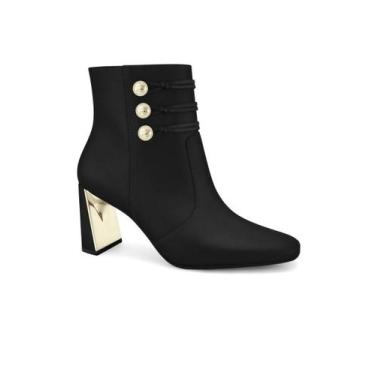 Imagem de Bota Ramarim Rum Cano Baixo Salto Alto Preto, 35