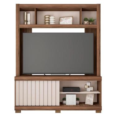 Imagem de Estante Para Tv Até 65 Polegadas Cinne Caemmun Nogueira San Remo/off Perfect