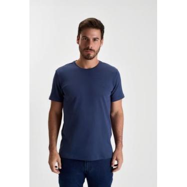 Imagem de Camiseta docthos slim manga curta suedine egípcio, 007 marinho, M