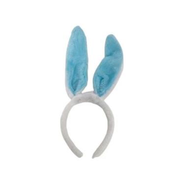 Imagem de Tiara Coelho Orelha Fantasia Infantil Adulto Carnaval - Azul - Fox Imp
