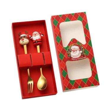 Imagem de Conjunto De Talheres De Natal Em Caixa De Presente 2, 4 Ou 6 Peças: Co
