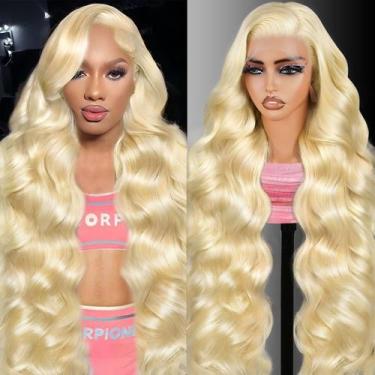 Imagem de Peruca Shciyair Blonde Human Hair 613 Body Wave 60 cm com densidade de