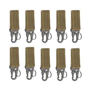 Imagem de Cinto Tático Molle De Nylon Com Mosquetão E Chaveiro Triangular Para E