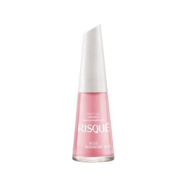 Imagem de Esmalte Risqué Cor Rose Bombom Hipoalergênico com 8ml, Rosa, 8ml