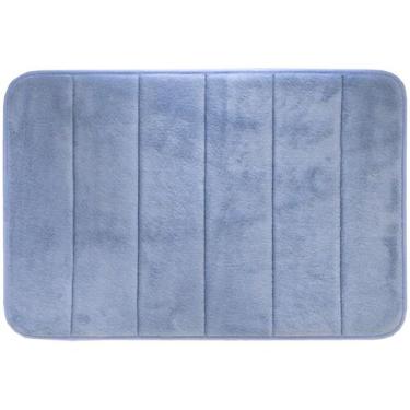 Imagem de Tapete Absorvente 60x40cm Antiderrapante Ultra Soft - Linda Casa, Azul