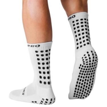 Imagem de Meia Esportiva Futebol Grip Draft ProSocks, Branco, 33/37