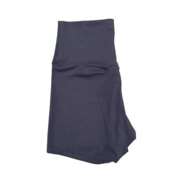 Imagem de Shorts de Yoga Fitness para Mulheres - Cintura Alta, Cor Sólida, Model