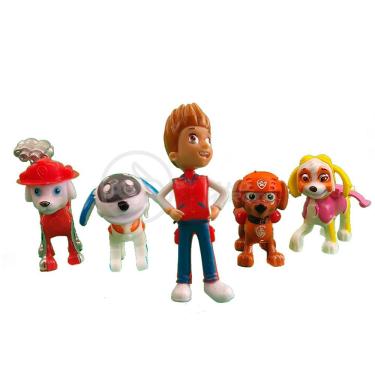 Imagem de Kit 5 Bonecos Brinquedos Patrulha Canina com 4 Skate Lider Hum Ryder Marshall Zuma Skye...