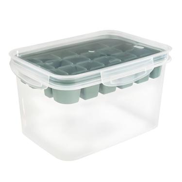 Imagem de Pote para Gelo Trava Mais para Armazenar Cubos em Polipropileno com Tampa Hermética par...