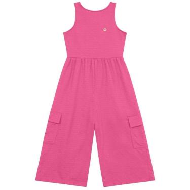 Imagem de Macacão infantil menina texturizado Brandili-Feminino