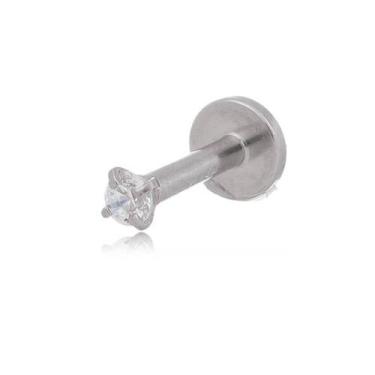 Imagem de Piercing Ponto de Luz Aço Cirúrgico 316L 1,2mm Rosca Cor:DouradoTamanh