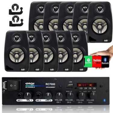 Imagem de Amplificador Som Ambiente 500 Watts Blue 4 Canais - Orion Rc7000bt + 1