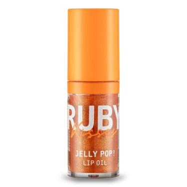 Imagem de Oleo hidratante labial jelly pop ruby kisses cor glazed pop - KISS NEW