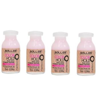 Imagem de Kit 4 Ampolas Dose Color Hold Salles Profissional 15ml