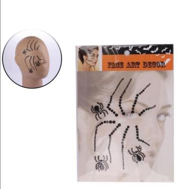 Imagem de Adesivo Para o Rosto Halloween Pedrarias Luxo Sortidos - NIPO