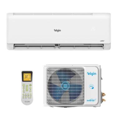 Imagem de Kit ar condicionado elgin split inverter 9000 branco, 220V