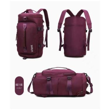 Imagem de Bolsa de Mão Mochila Camping Passeio e Viagem - LT Bolsas, Violeta