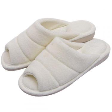 Imagem de Pantufa Atoalhada Anatômica PUFF - Marfim - 41/42, Marfim, 41/42