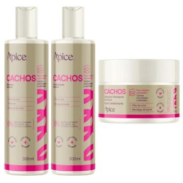 Imagem de Kit Shampoo, Condicionador e Máscara Cachos Apice - Apice Cosméticos