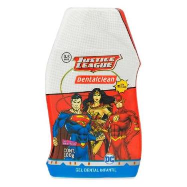 Imagem de Creme dental infantil dentalclean liga da justiça 100g para crianças d