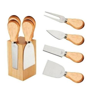 Imagem de Jogo para Queijo com Suporte 04 pcs - Unyhome
