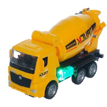 Imagem de Caminhão Betoneira de Brinquedo com Luz e Som Movimento de Bate e Volta 23cm